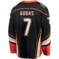 Anaheim Ducks #7 Radko Gudas Fanatics Black Home Breakaway Embroidery Jersey