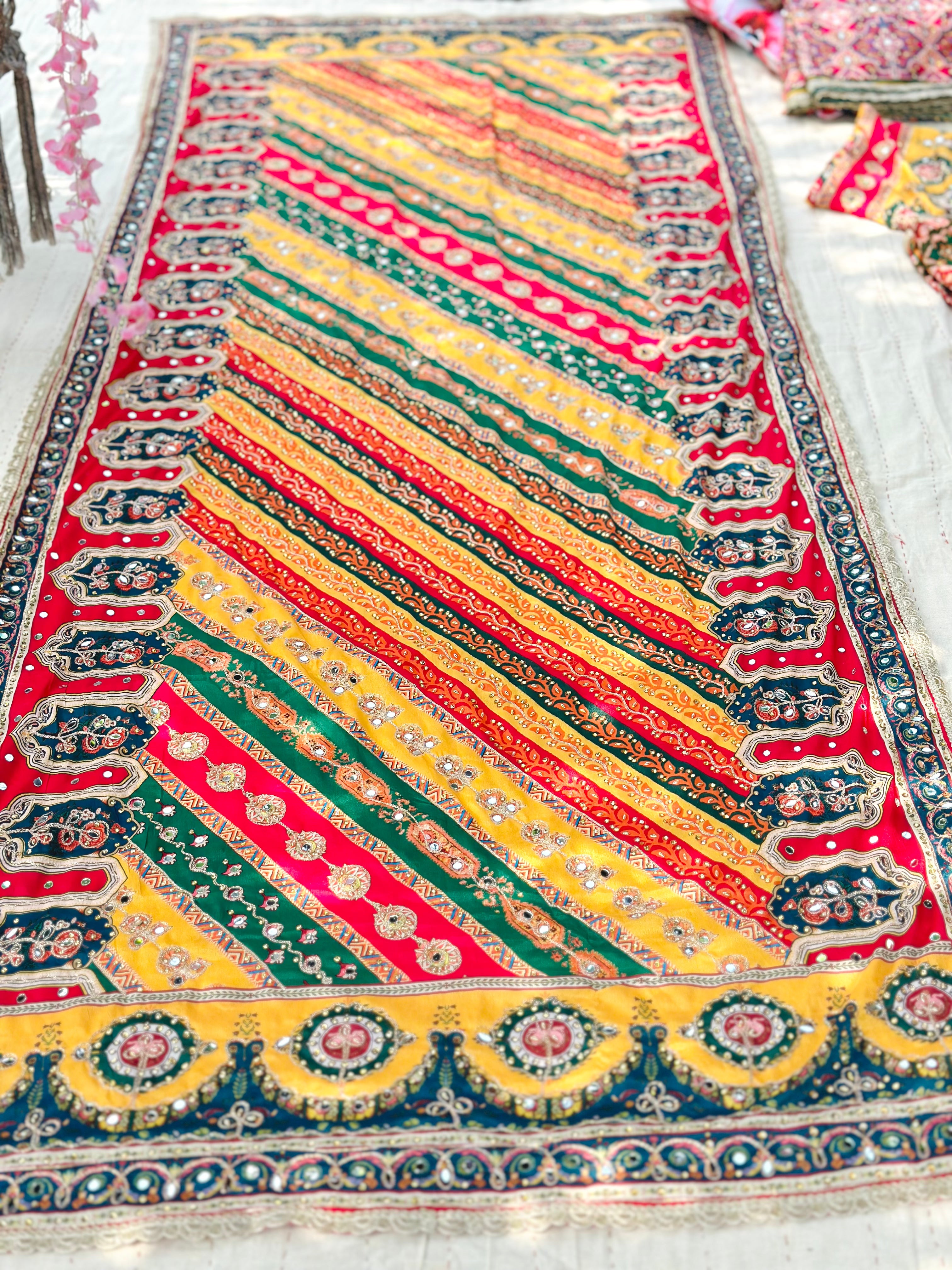 Horizon Mirror handwork work dupatta