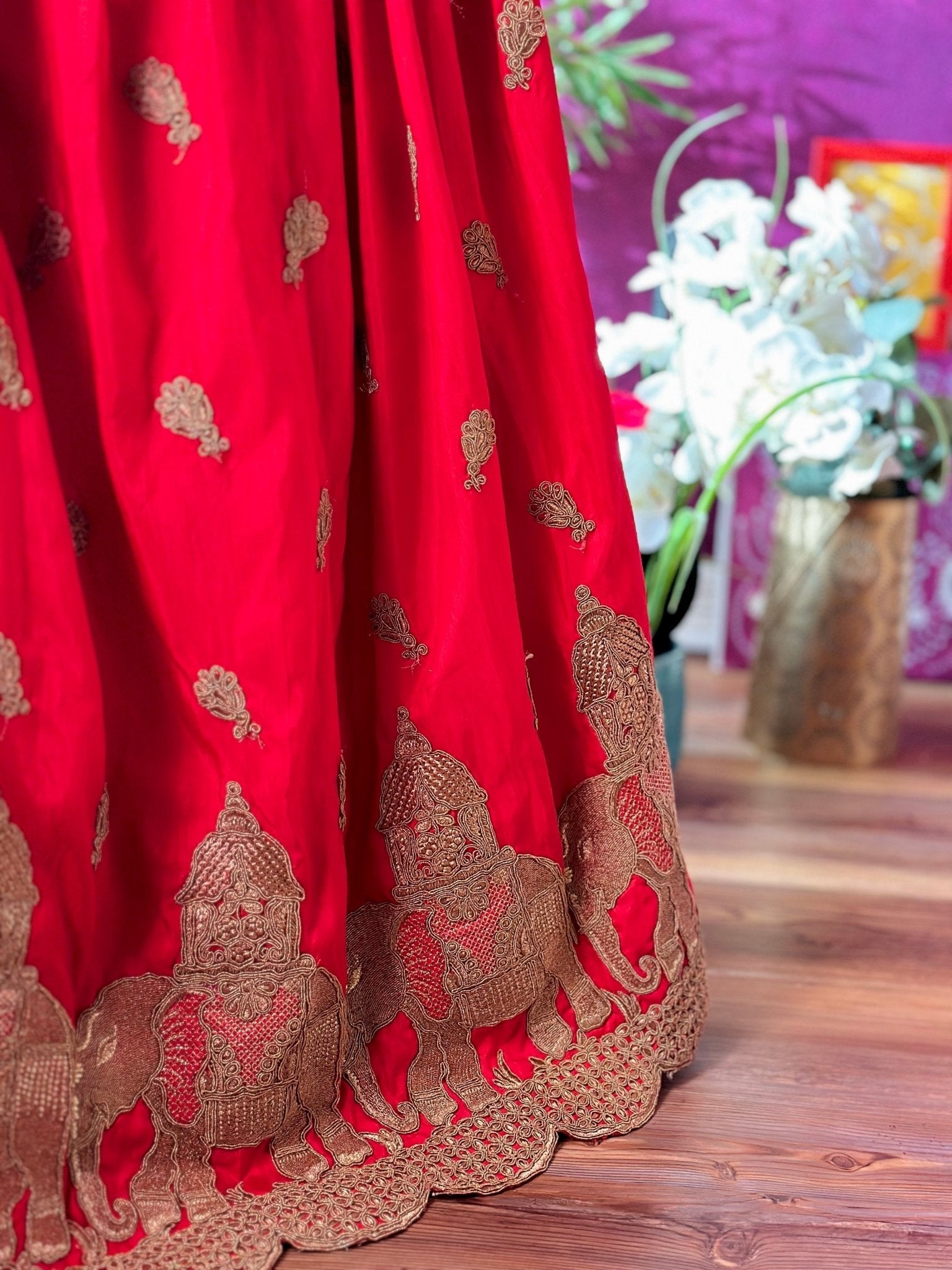 Crimson dream lehenga set